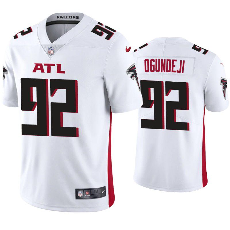 Men Atlanta Falcons 92 Adetokunbo Ogundeji Nike White Game NFL Jersey